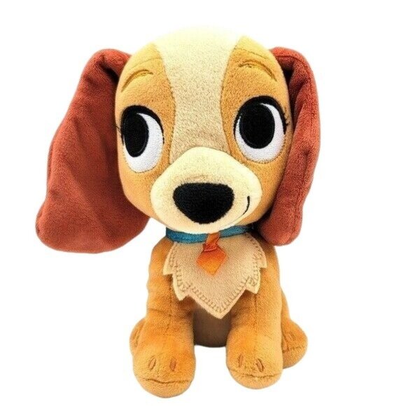 2/$15 Disney Lady & The Tramp Lady Plush Dog Toy Brown 8.5" Stuffed Furrytale - Picture 1 of 10